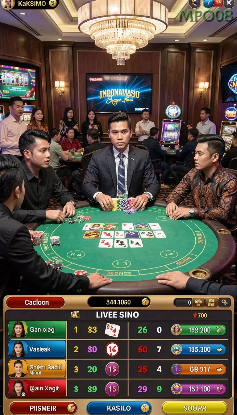 Cuplikan layar SURGA55 — aktivitas